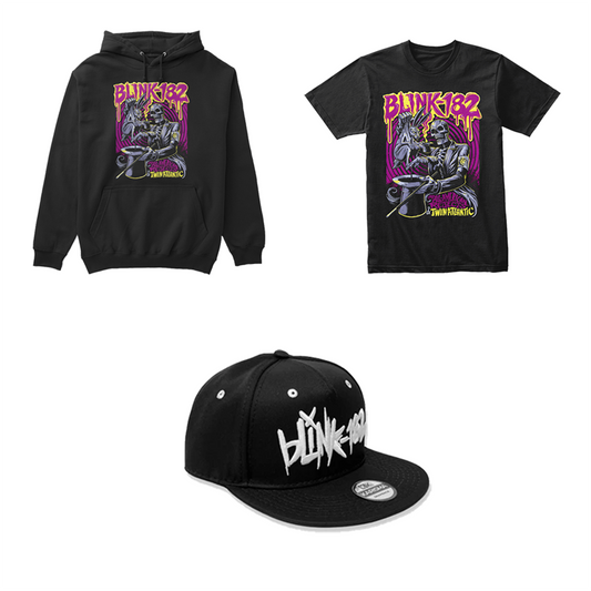 Combo Blink 182 The All American Rejects: Buzo, Camiseta y Gorra