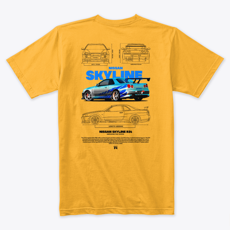 Camiseta Algodon Skyline Rapido y Furioso