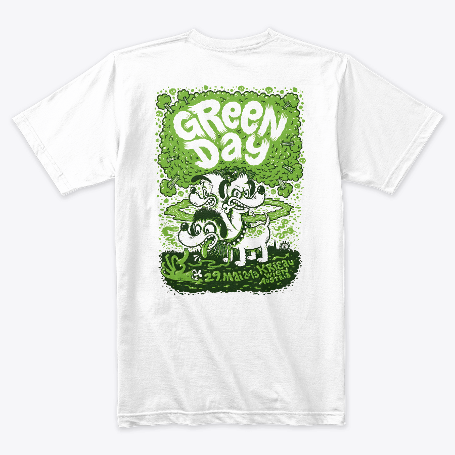 Camiseta Algodon Green Day Poster Australia 2013