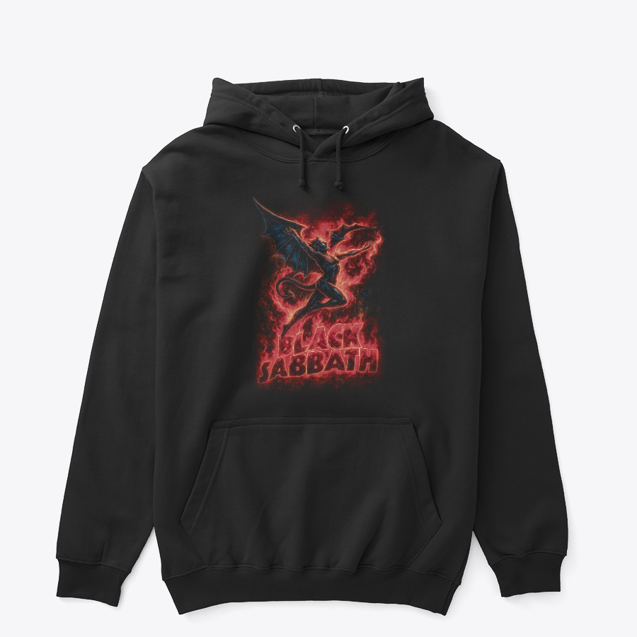 Buzo Capota  Black Sabbath Devil Red