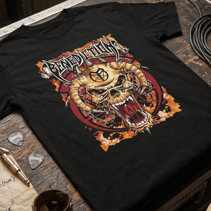 Camiseta Algodon Benediction Skull