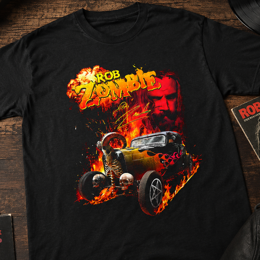 Camiseta Algodon Rob Zombie Car Style