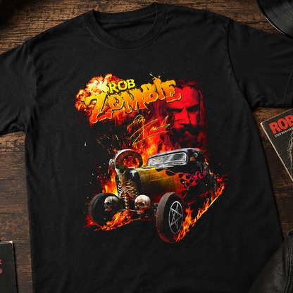 Camiseta Algodon Rob Zombie Car Style