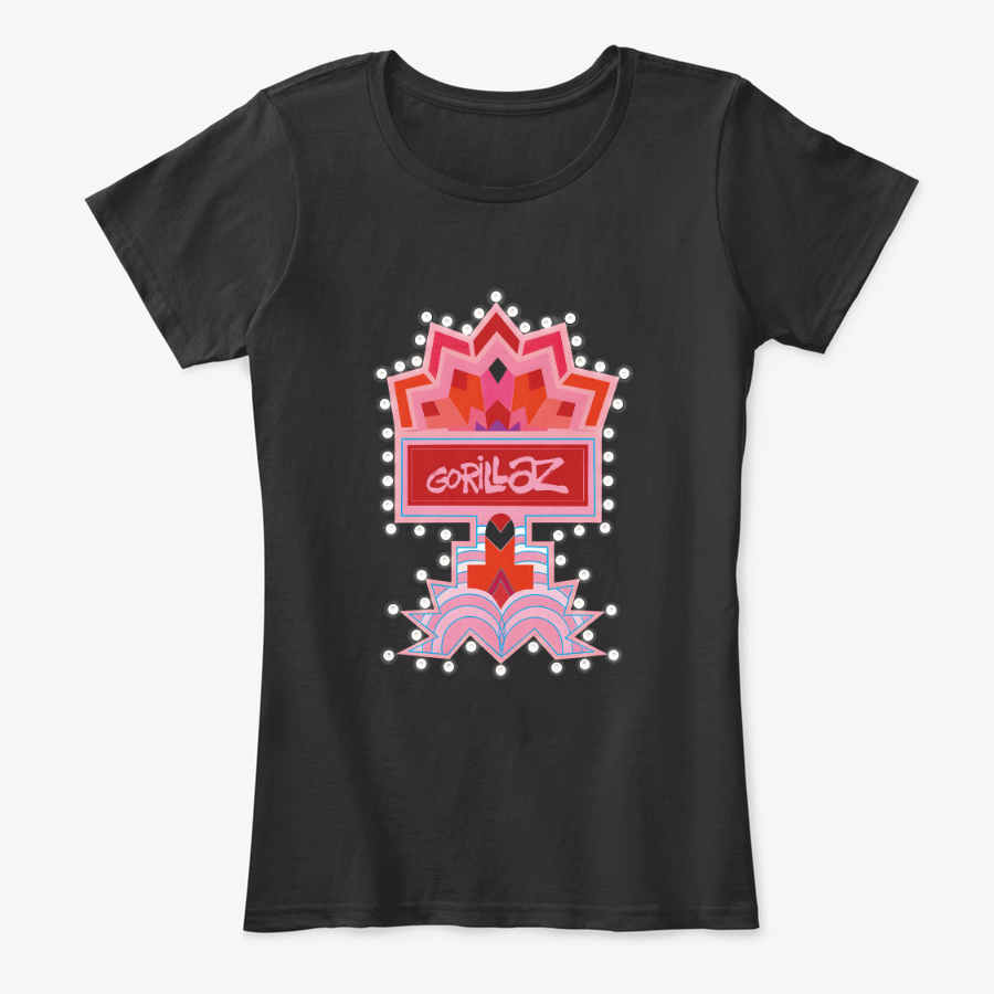 Camiseta Algodon Gorillaz Phantom Mujer