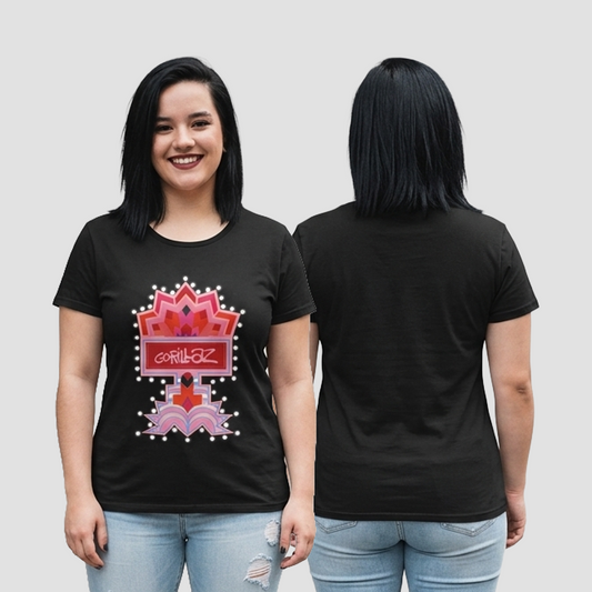 Camiseta Algodon Gorillaz Phantom Mujer