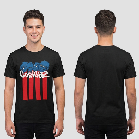 Camiseta Algodon Gorillaz Pez Heads