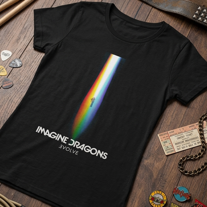 Camiseta Algodon Imagine Dragons Album Belive Mujer