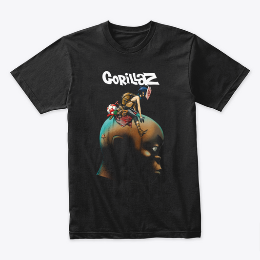 Camiseta Algodon Gorillaz Plastic Beach