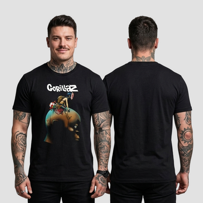 Camiseta Algodon Gorillaz Plastic Beach