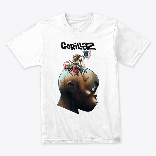 Camiseta Algodon Gorillaz Plastic Beach