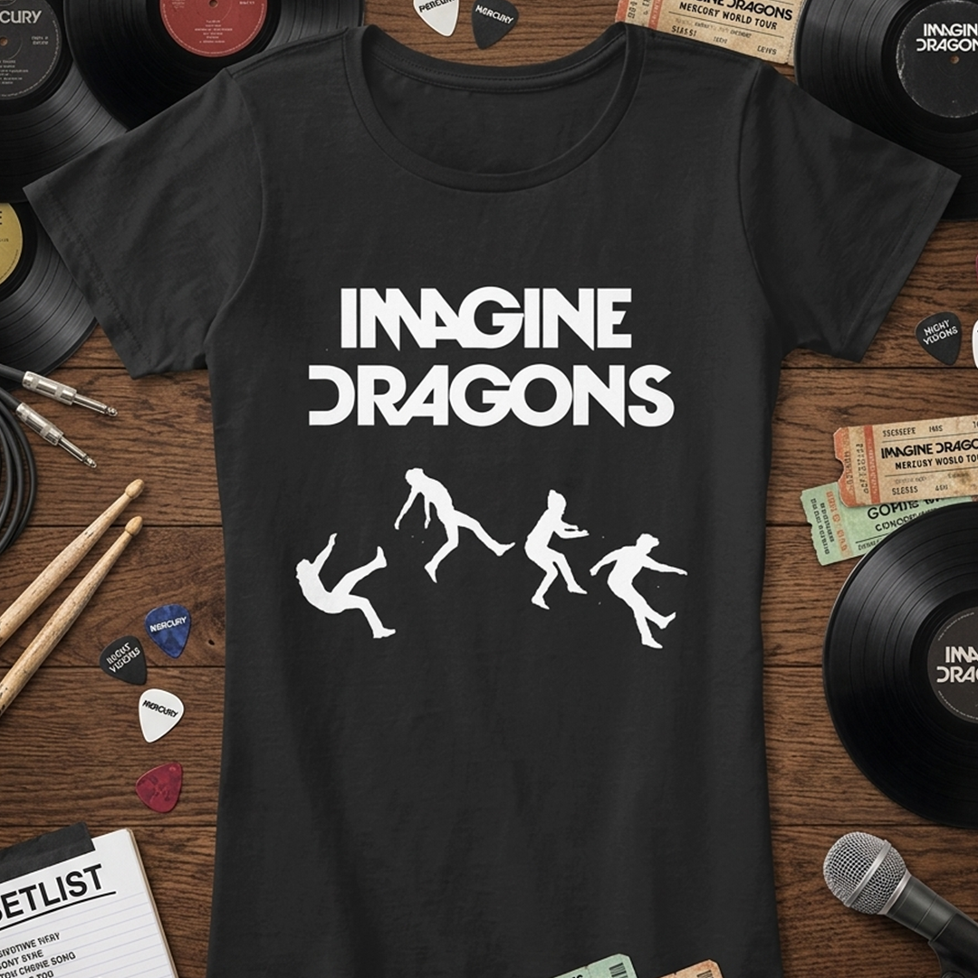 Camiseta Algodon Imagine Dragons Album Mujer