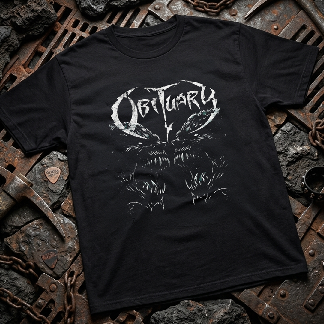 Camiseta Algodón Obituary Faces