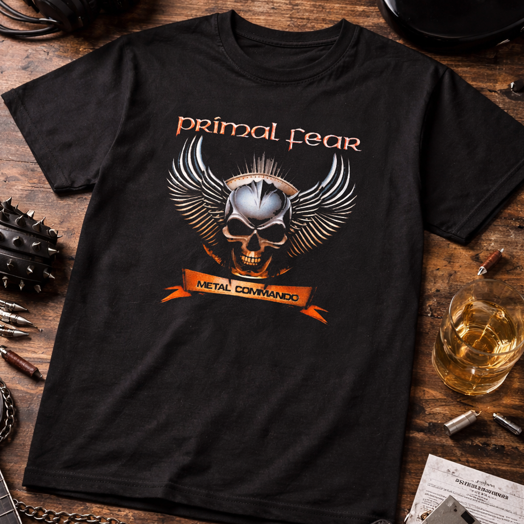 Camiseta Algodon Primal Fear Metal Commando