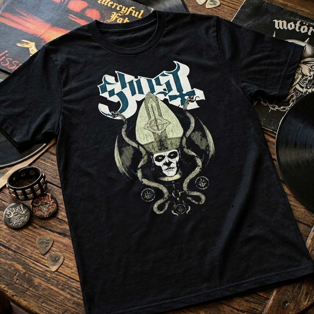 Camiseta Algodon Ghost Papa Emeritus
