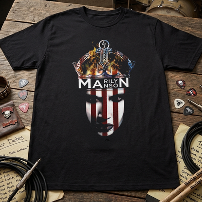 Camiseta Algodon Marilyn Manson Art