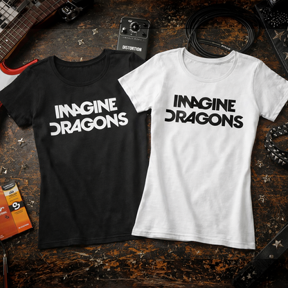 Camiseta Algodon Imagine Dragons Logo Mujer