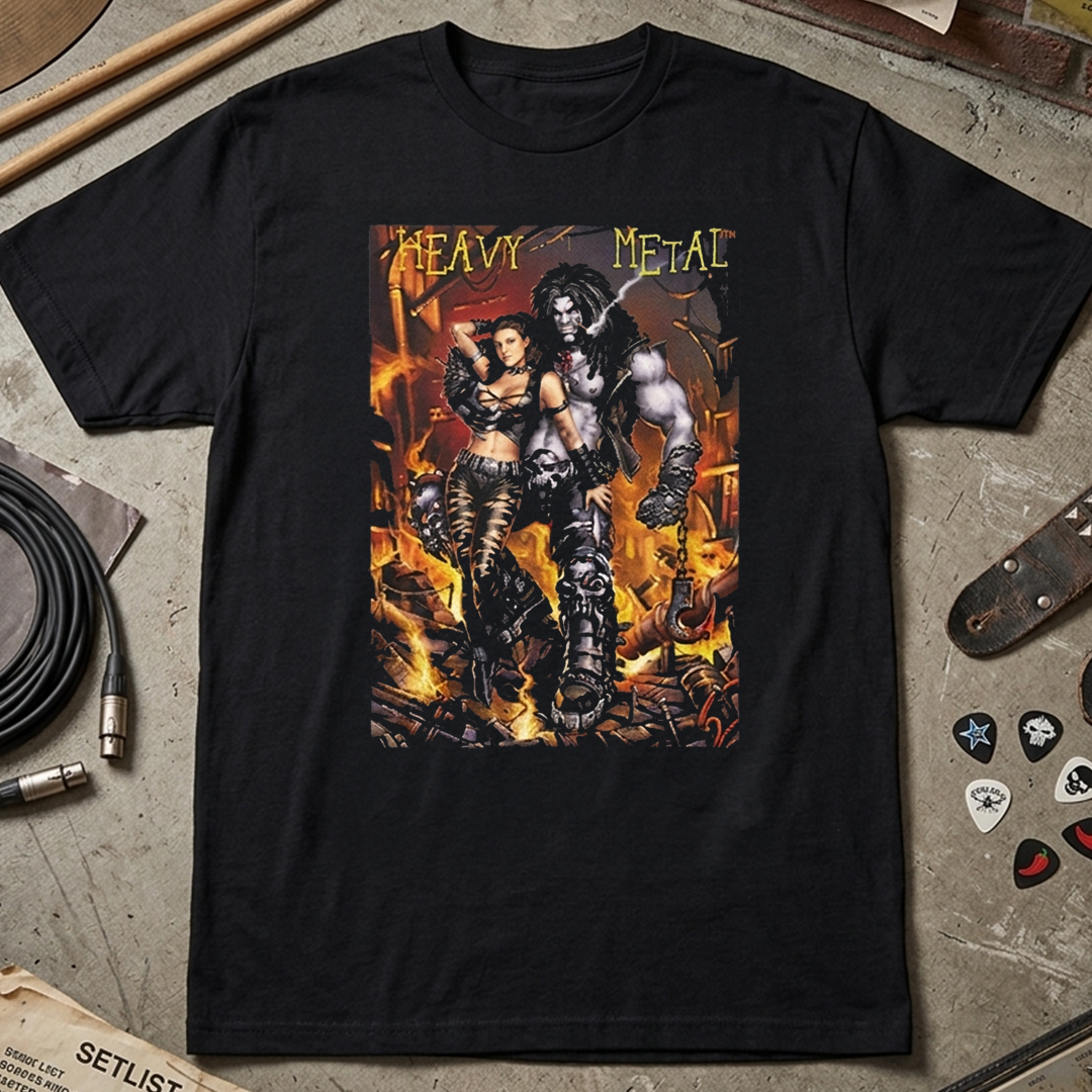 Camiseta Algodon Heavy Metal Poster