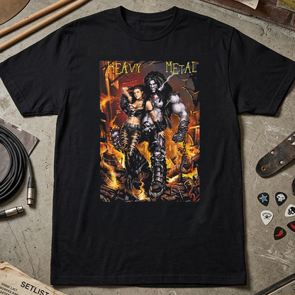 Camiseta Algodon Heavy Metal Poster