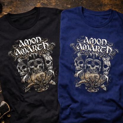 Camiseta Algodon Amon Amarth Vikingo Style Art