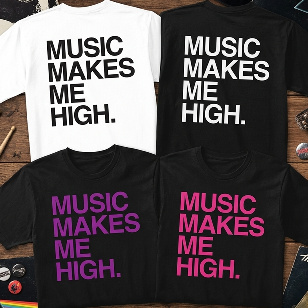 Camiseta Algodon Music Makes Art