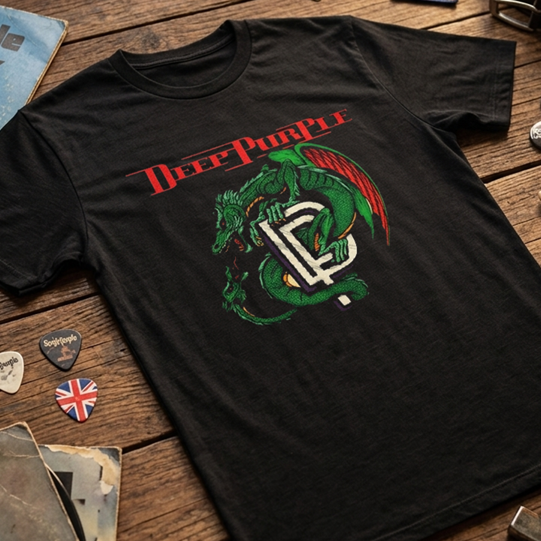 Camiseta Algodon Deep Purple Logo