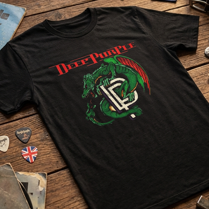 Camiseta Algodon Deep Purple Logo