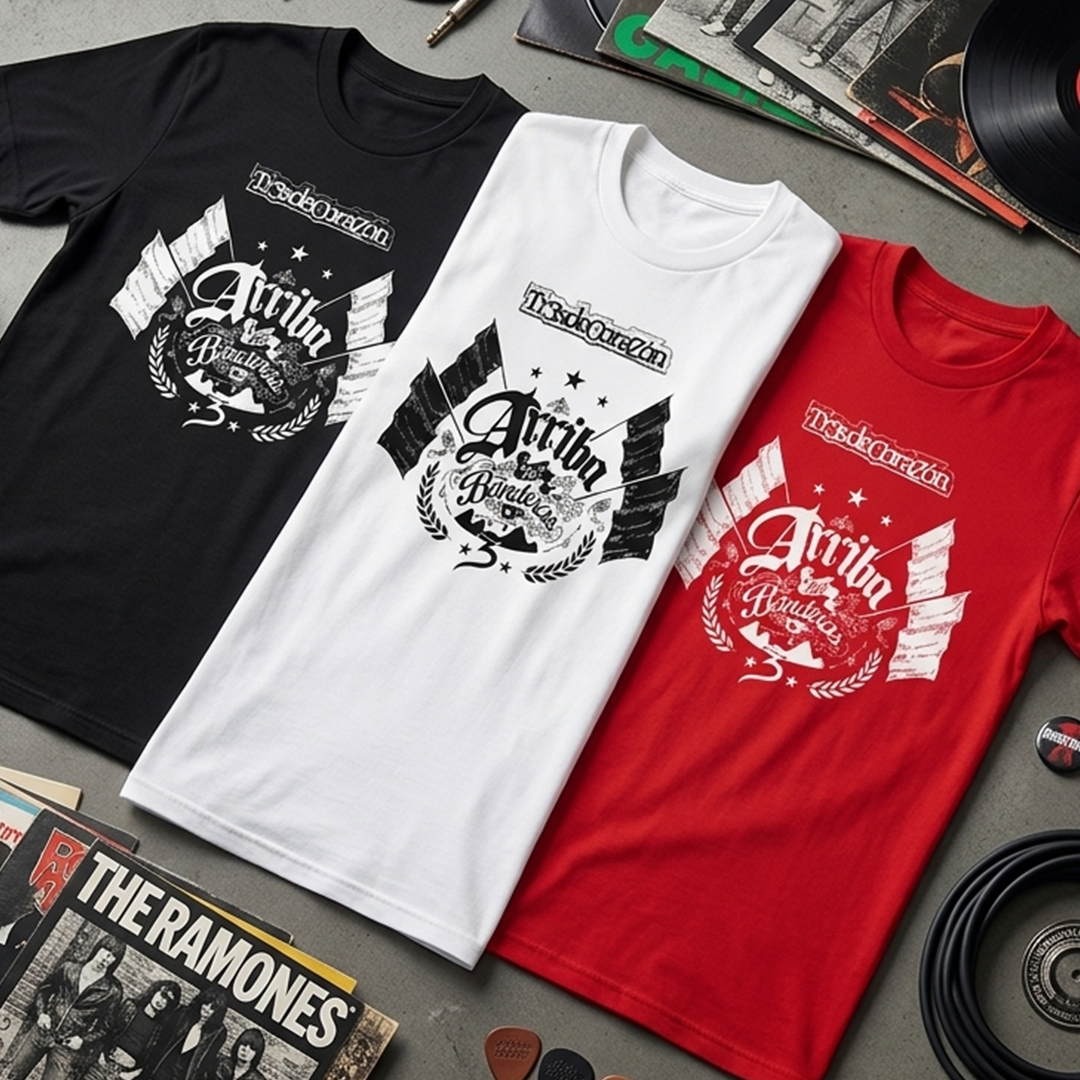 Camiseta Tres de Corazon Arriba las banderas