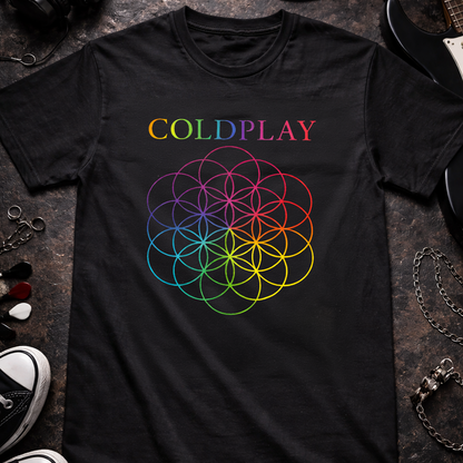 Camiseta Algodon Coldplay Logo