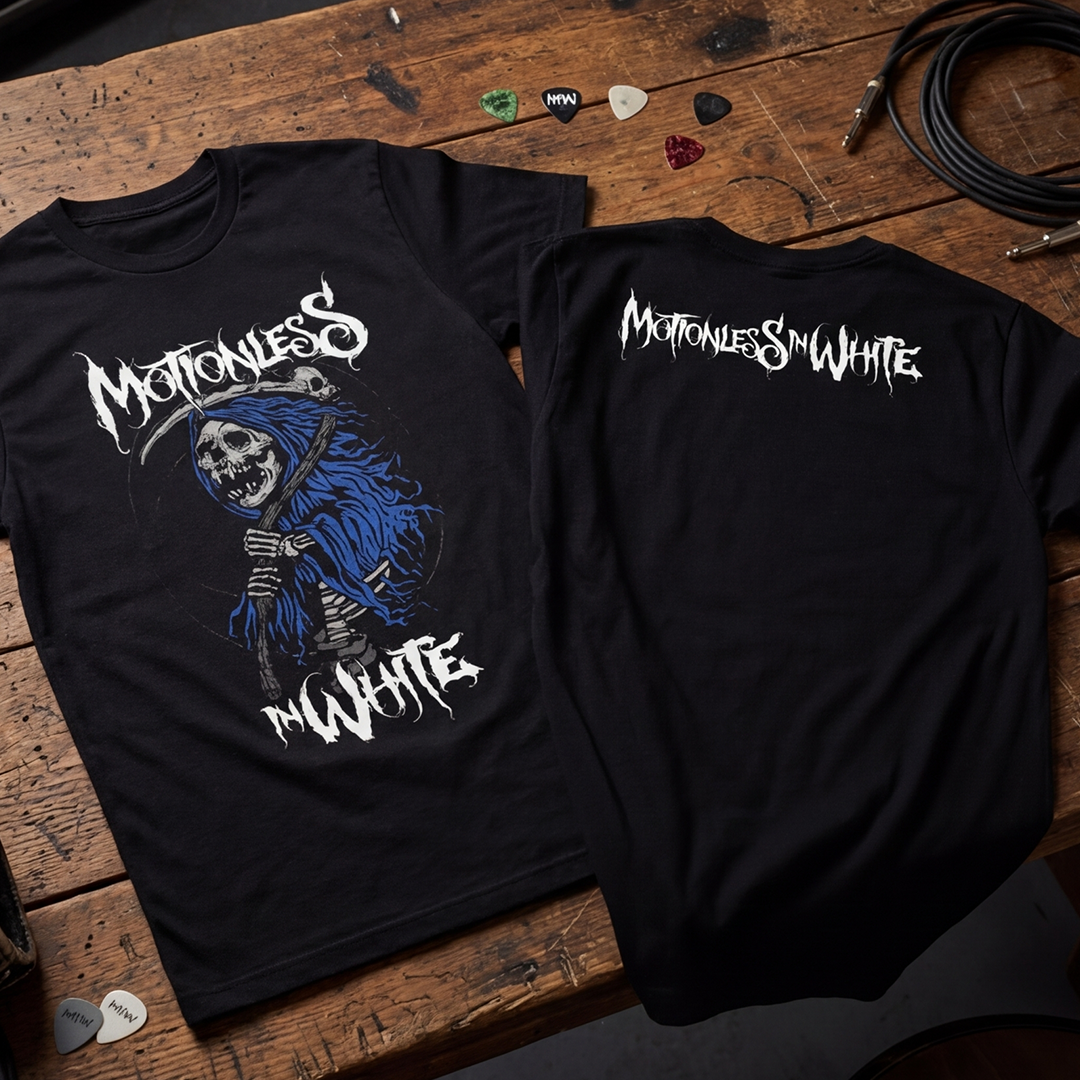 Camiseta Algodón Motionless in White Doble Estampado