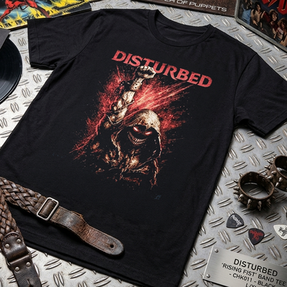 Camiseta Algodon Disturbed Poster