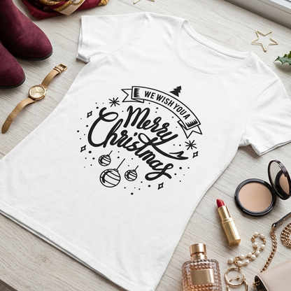 Camiseta Navidad Mensaje Karisma para mujer