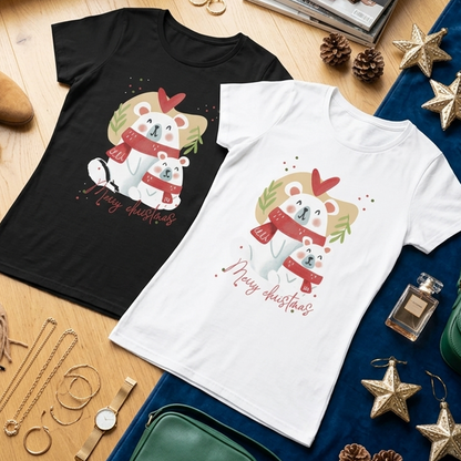 Camiseta Christmas bears Karisma para mujer