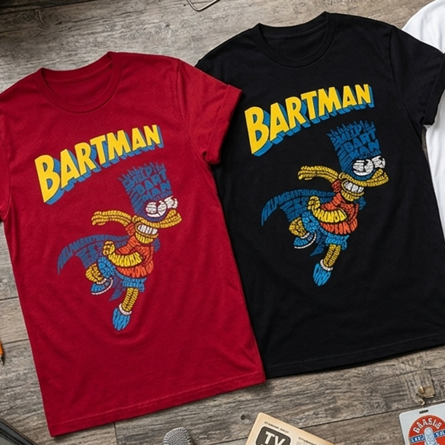 Camiseta Algodon Bartman Art