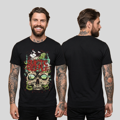 Camiseta Algodon Suicide Silence Skull Snake Style