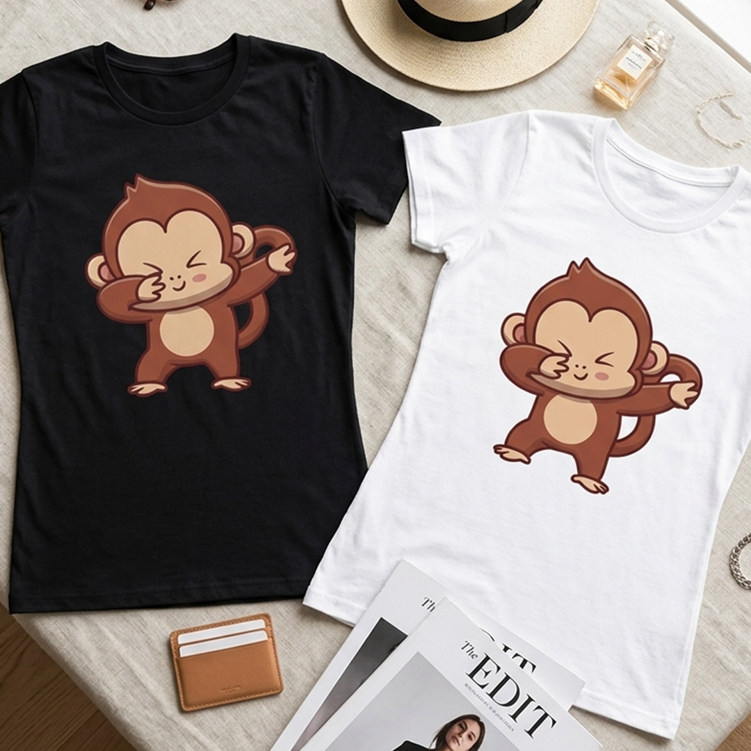 Camiseta Monkey Dab Pose para mujer