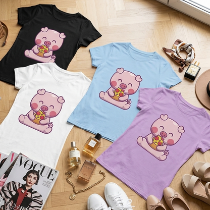 Camiseta Pig Pizza Karisma para Mujer