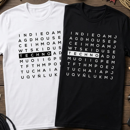 Camiseta Algodón Techno Style Letter Game