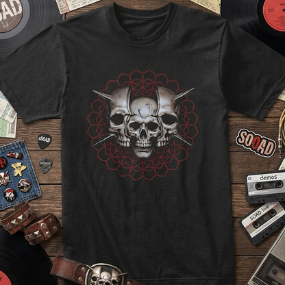 Camiseta Algodón Skull Spikes Tool