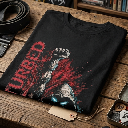 Camiseta Algodon Disturbed Art
