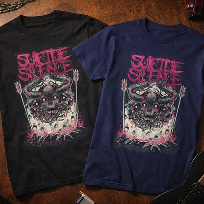 Camiseta Algodon Suicide Silence Skull