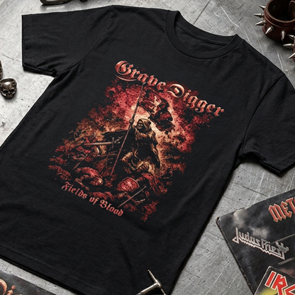 Camiseta Algodon Grave Digger Art