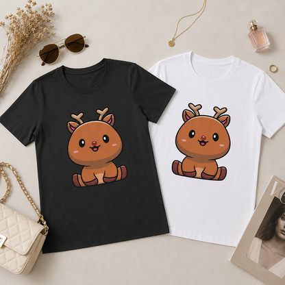 Camiseta Reno Navideño Karisma para mujer