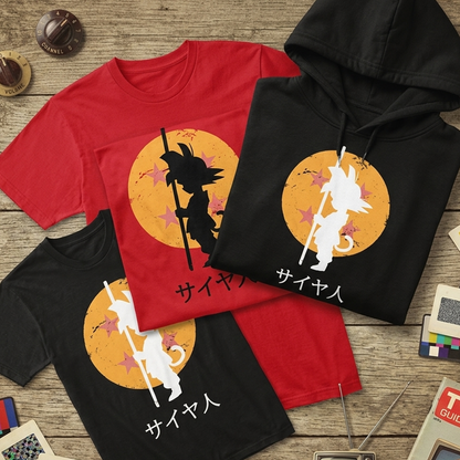 Combo Dragon Ball Goku Báculo: Buzo y Camiseta