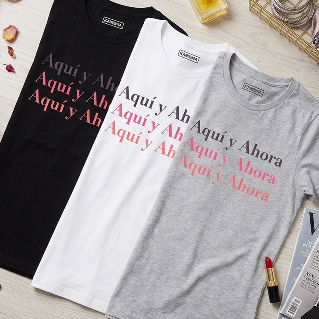 Camiseta Aquí y Ahora Karisma para mujer