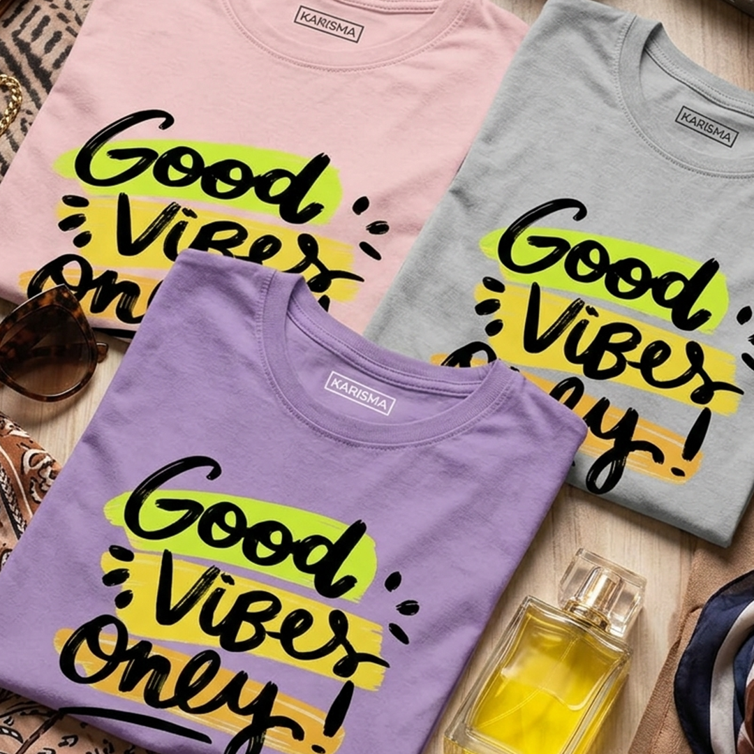 Camiseta Good Vibes Only Style Karisma para mujer