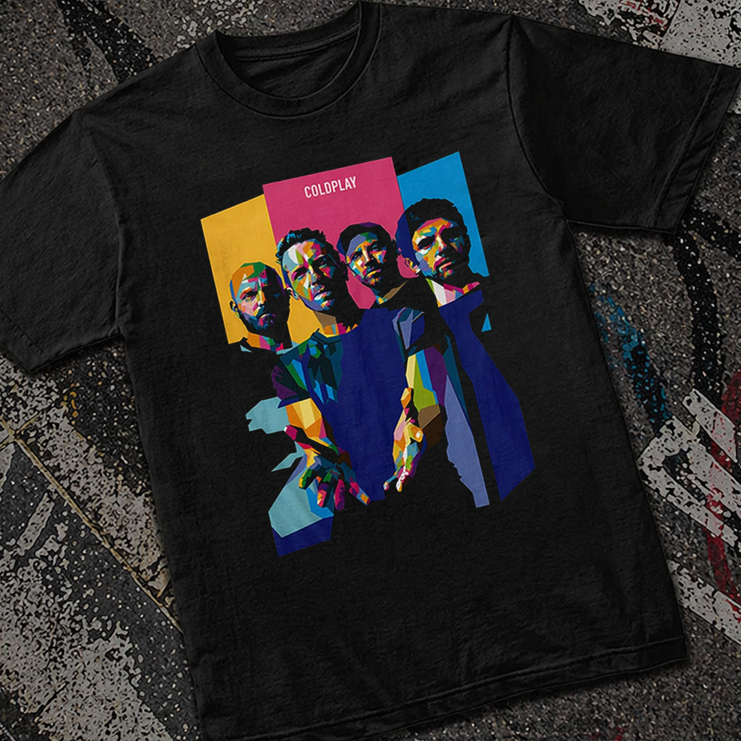 Camiseta Algodon Coldplay Art