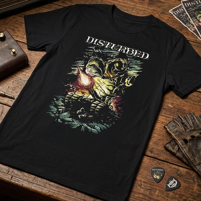 Camiseta Algodon Disturbed Poster Style