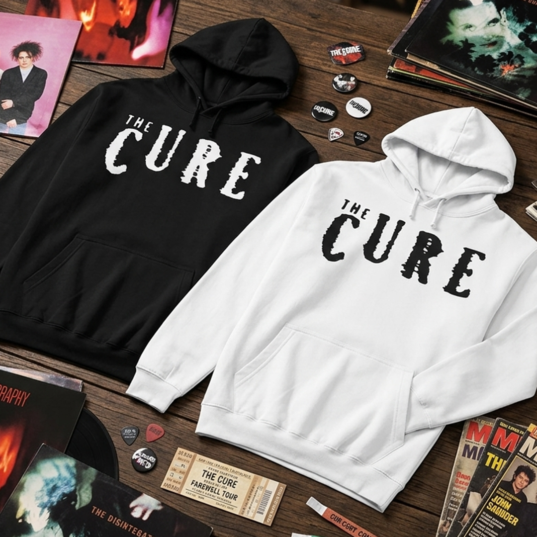 Buzo Capota The cure logo