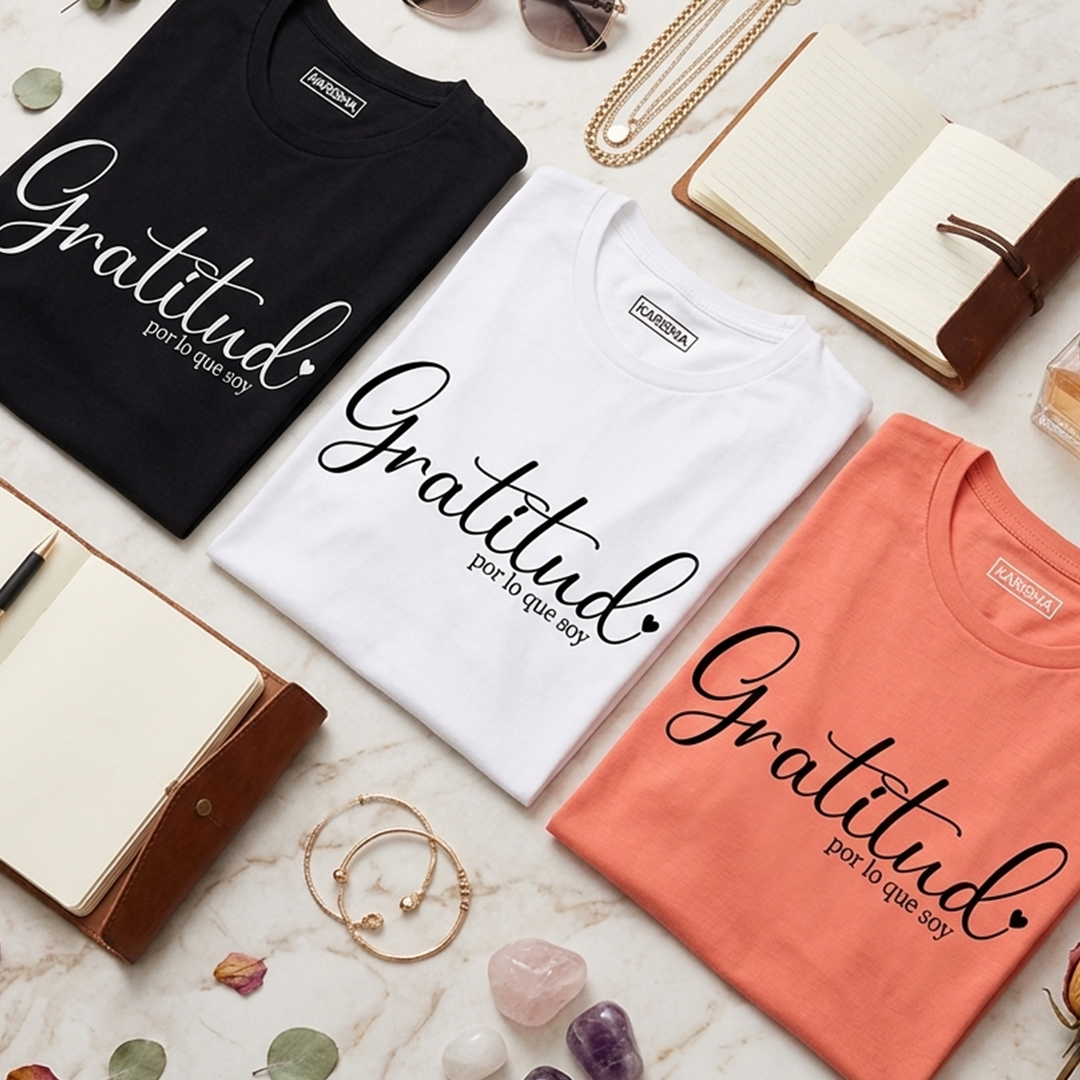Camiseta Gratitud Karisma Para Mujer