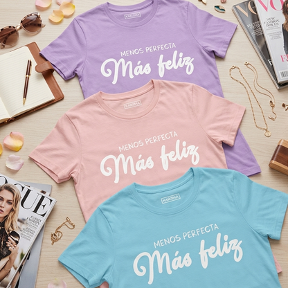 Camiseta "más feliz" Karisma Para Mujer